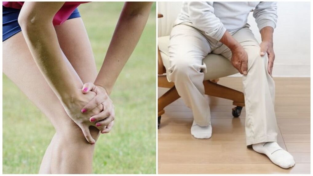 Injuries and age-related changes are the main causes of osteoarthritis of the knee joint.